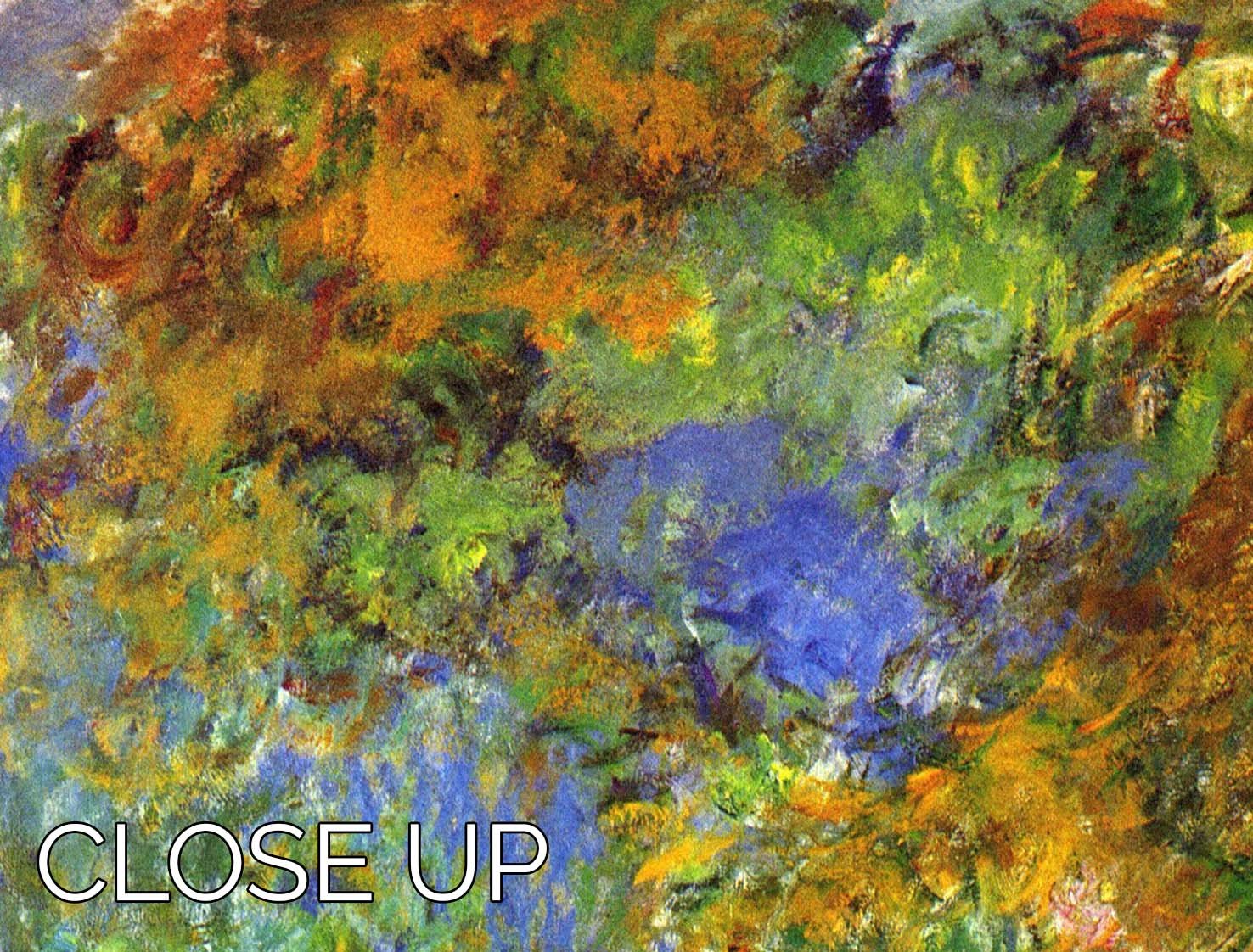 Iris at the sea rose pond 2 by Monet 3 Split Panel Canvas Print - Canvas Art Rocks - 3