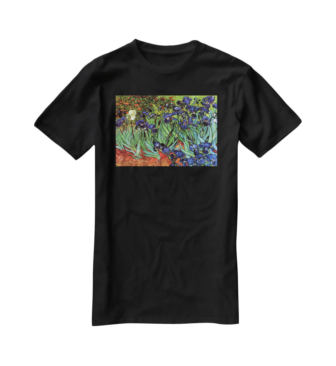Irises 2 by Van Gogh T-Shirt - Canvas Art Rocks - 1