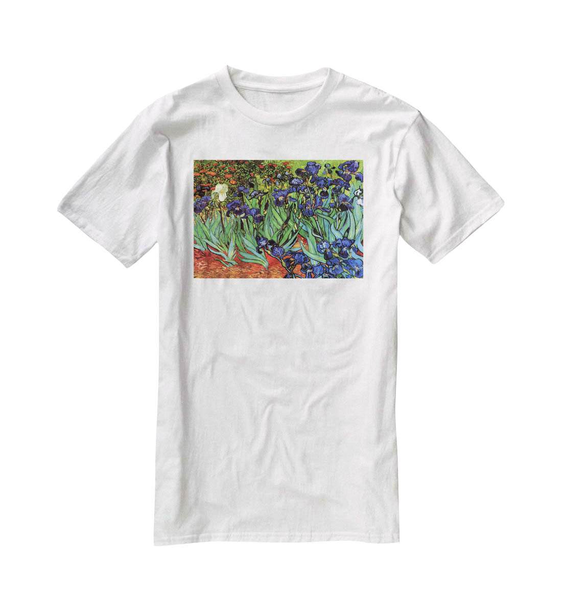 Irises 2 by Van Gogh T-Shirt - Canvas Art Rocks - 5