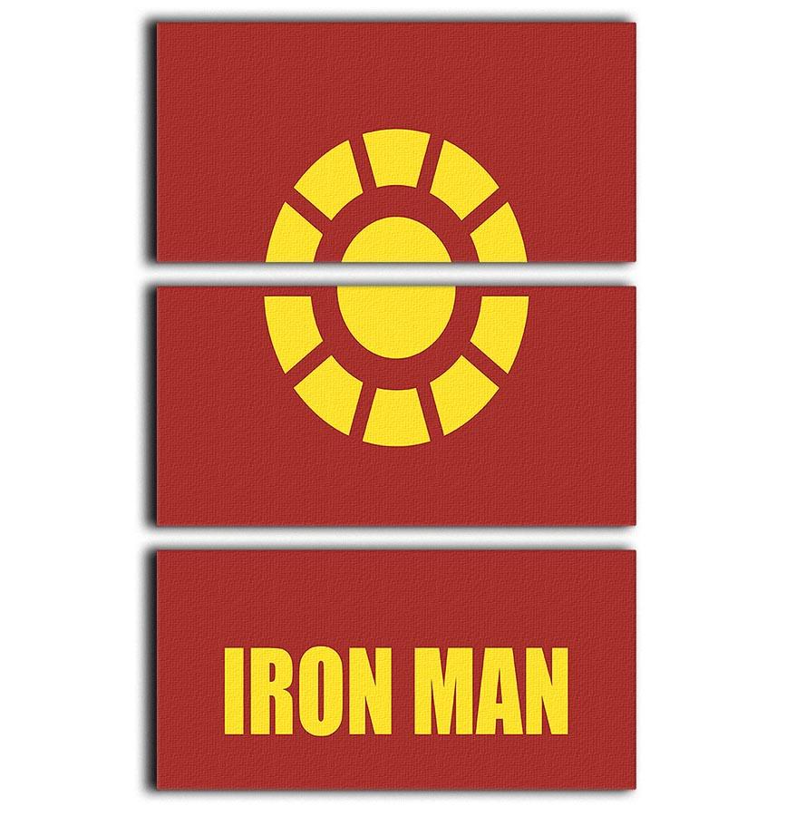 Iron Man Minimal Movie 3 Split Panel Canvas Print - Canvas Art Rocks - 1