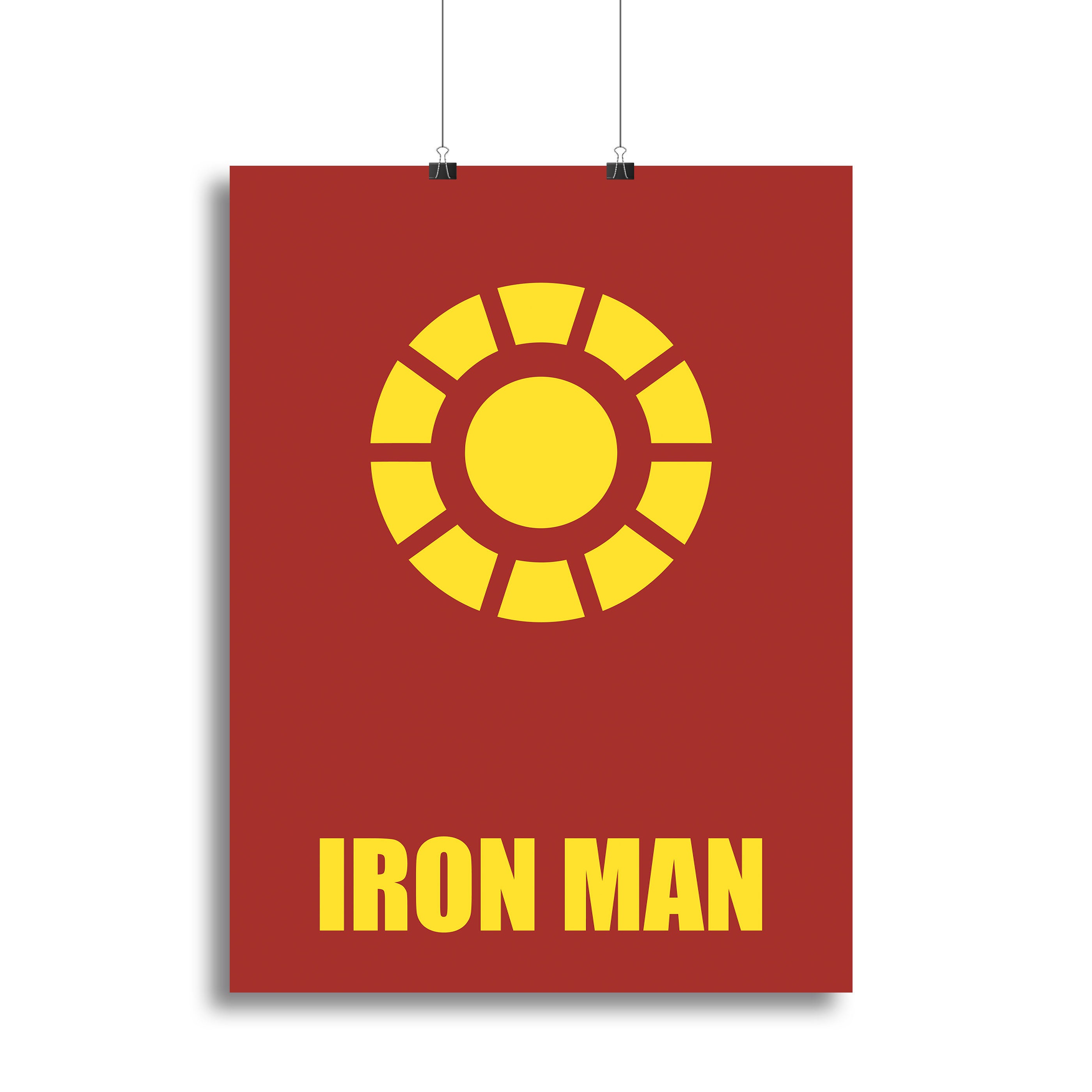 Iron Man Minimal Movie Canvas Print or Poster - Canvas Art Rocks - 2