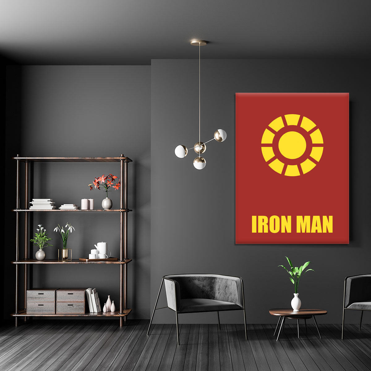 Iron Man Minimal Movie Canvas Print or Poster - Canvas Art Rocks - 5