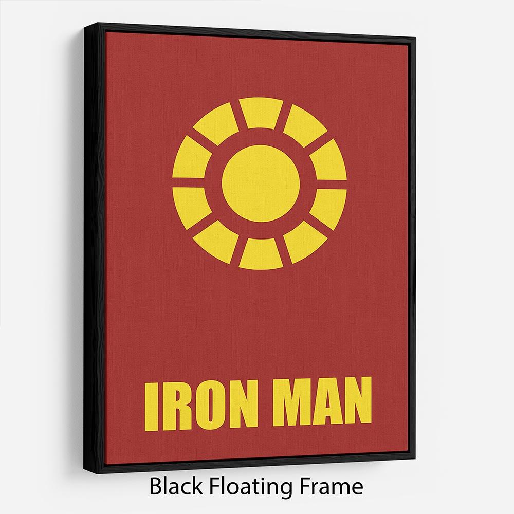 Iron Man Minimal Movie Floating Frame Canvas - Canvas Art Rocks - 1