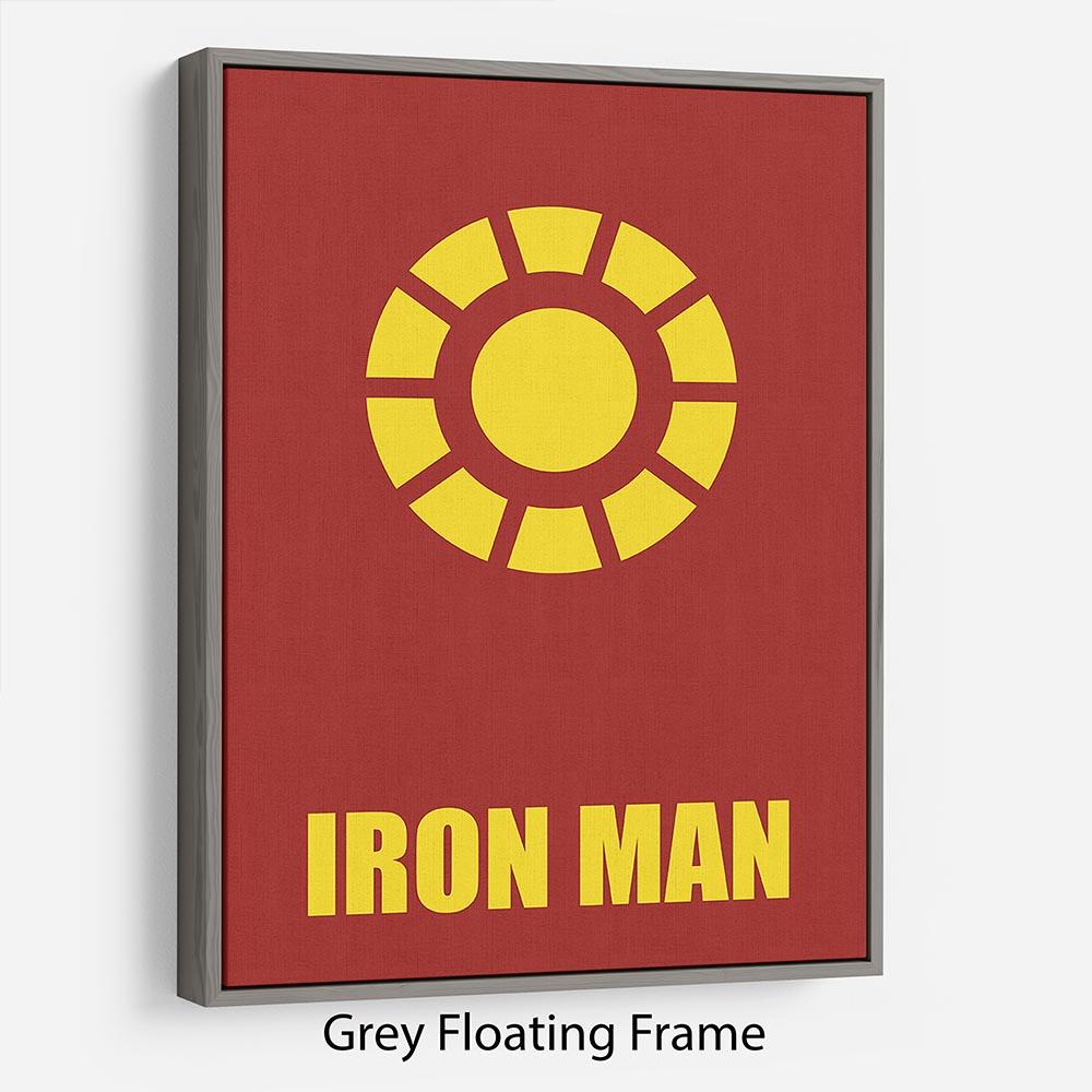 Iron Man Minimal Movie Floating Frame Canvas - Canvas Art Rocks - 3