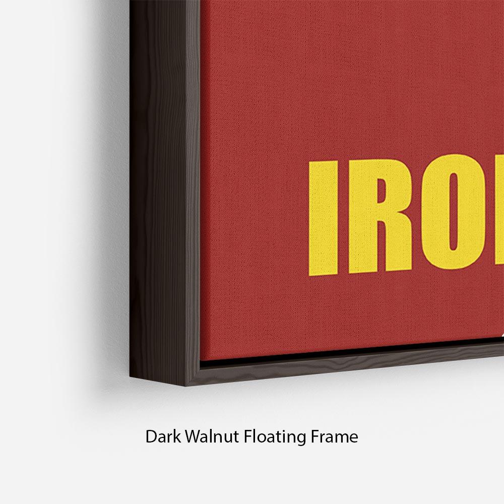 Iron Man Minimal Movie Floating Frame Canvas - Canvas Art Rocks - 6