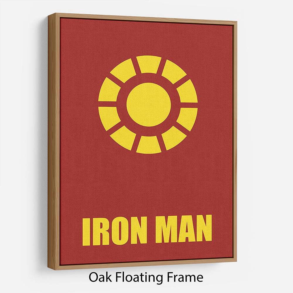 Iron Man Minimal Movie Floating Frame Canvas - Canvas Art Rocks - 9