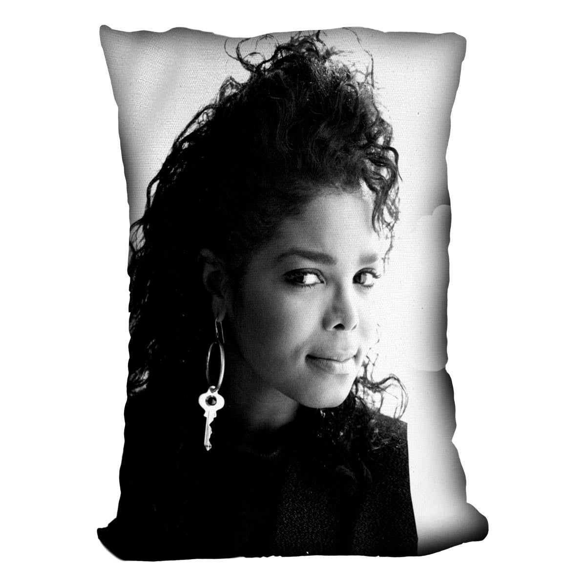 Janet Jackson in 1987 Cushion - Canvas Art Rocks - 4