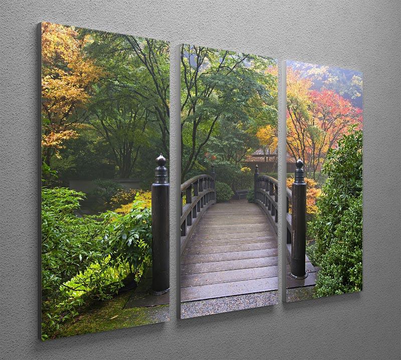 Japanese Garden Oregon in Autumn 3 Split Panel Canvas Print - Canvas Art Rocks - 2