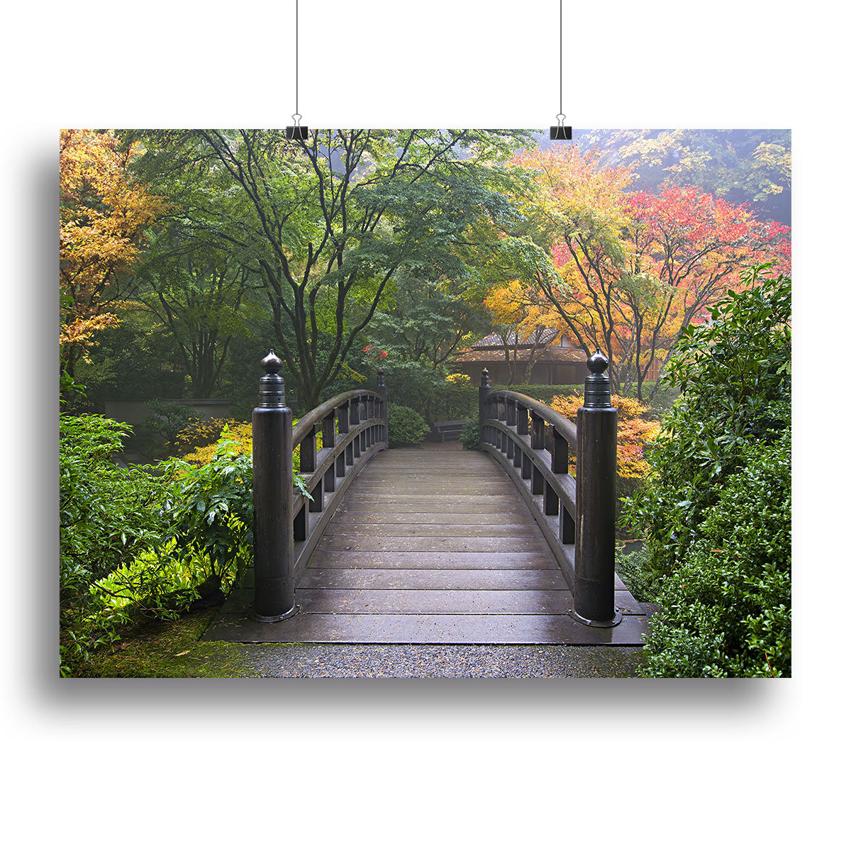 Japanese Garden Oregon in Autumn Canvas Print or Poster - Canvas Art Rocks - 2