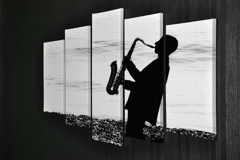 Jazz on the beach 5 Split Panel Canvas - Canvas Art Rocks - 2