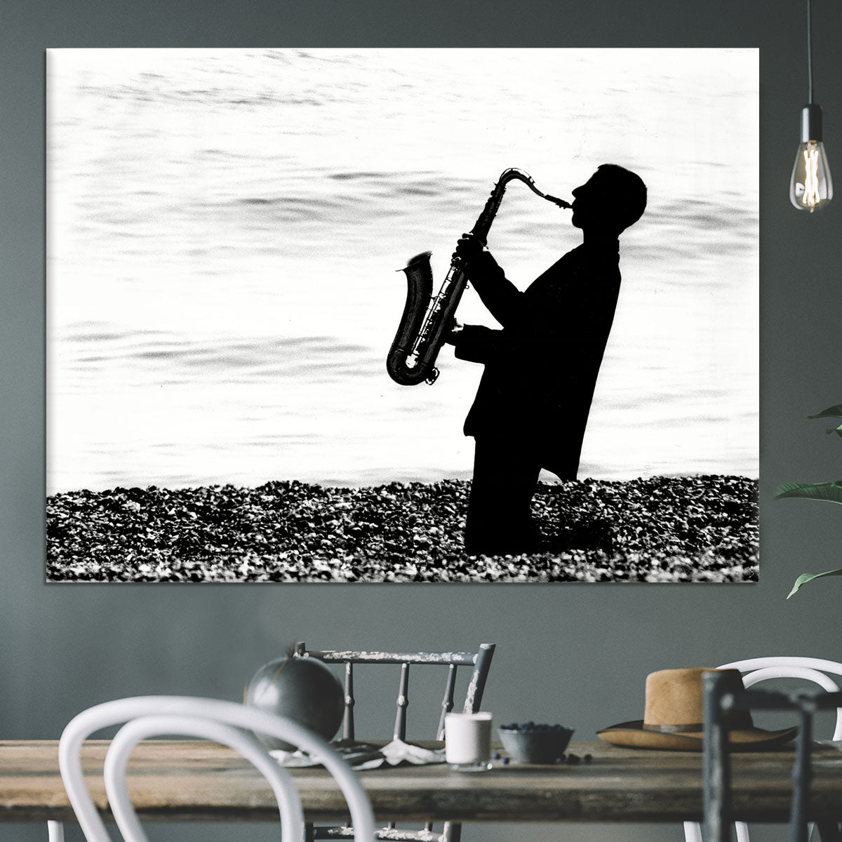 Jazz on the beach Canvas Print or Poster - Canvas Art Rocks - 3