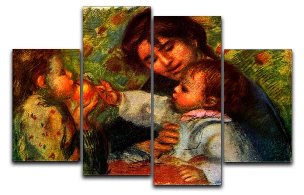 Jean Renoir and Gabrielle by Renoir 4 Split Panel Canvas  - Canvas Art Rocks - 1