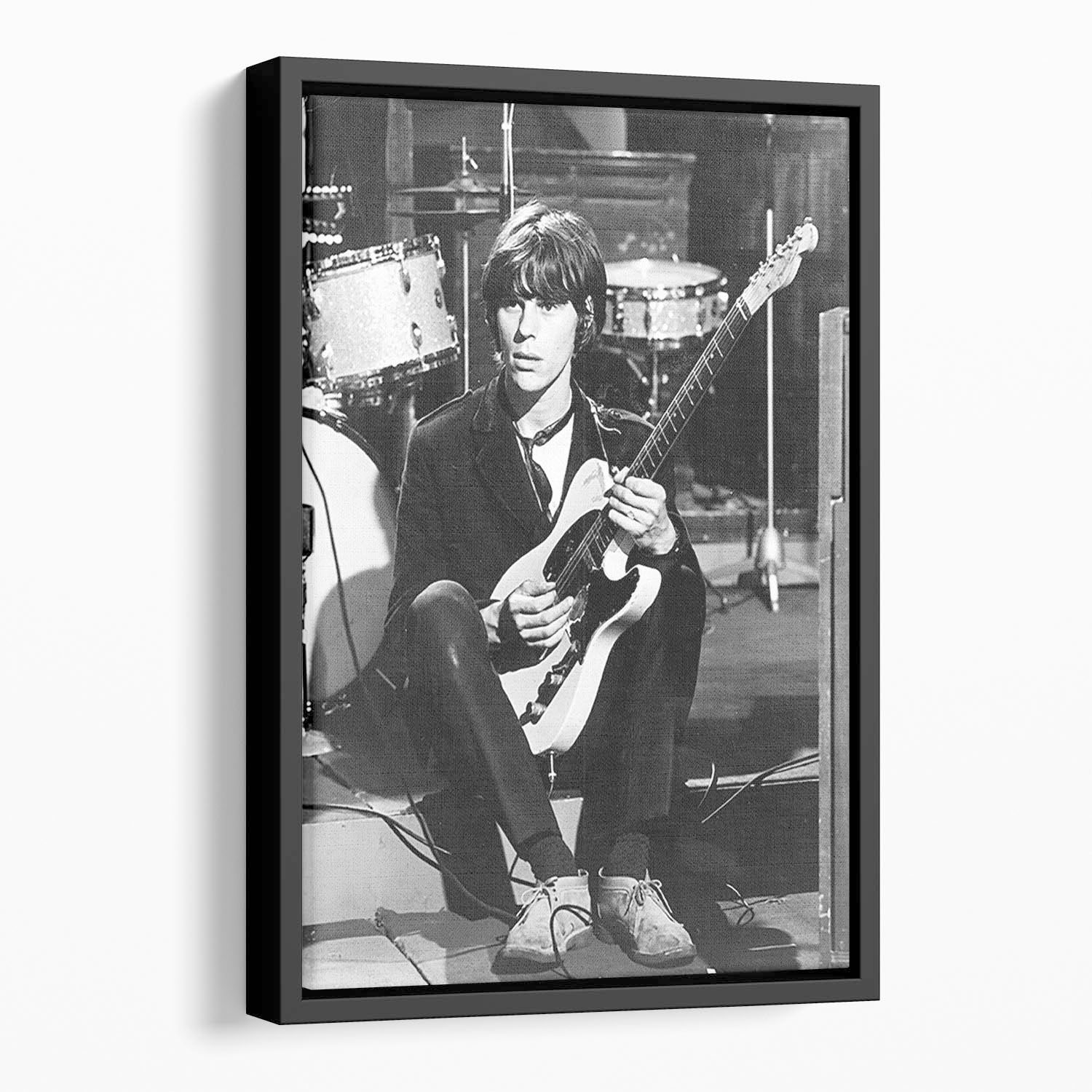 Jeff Beck in 1967 Floating Framed Canvas