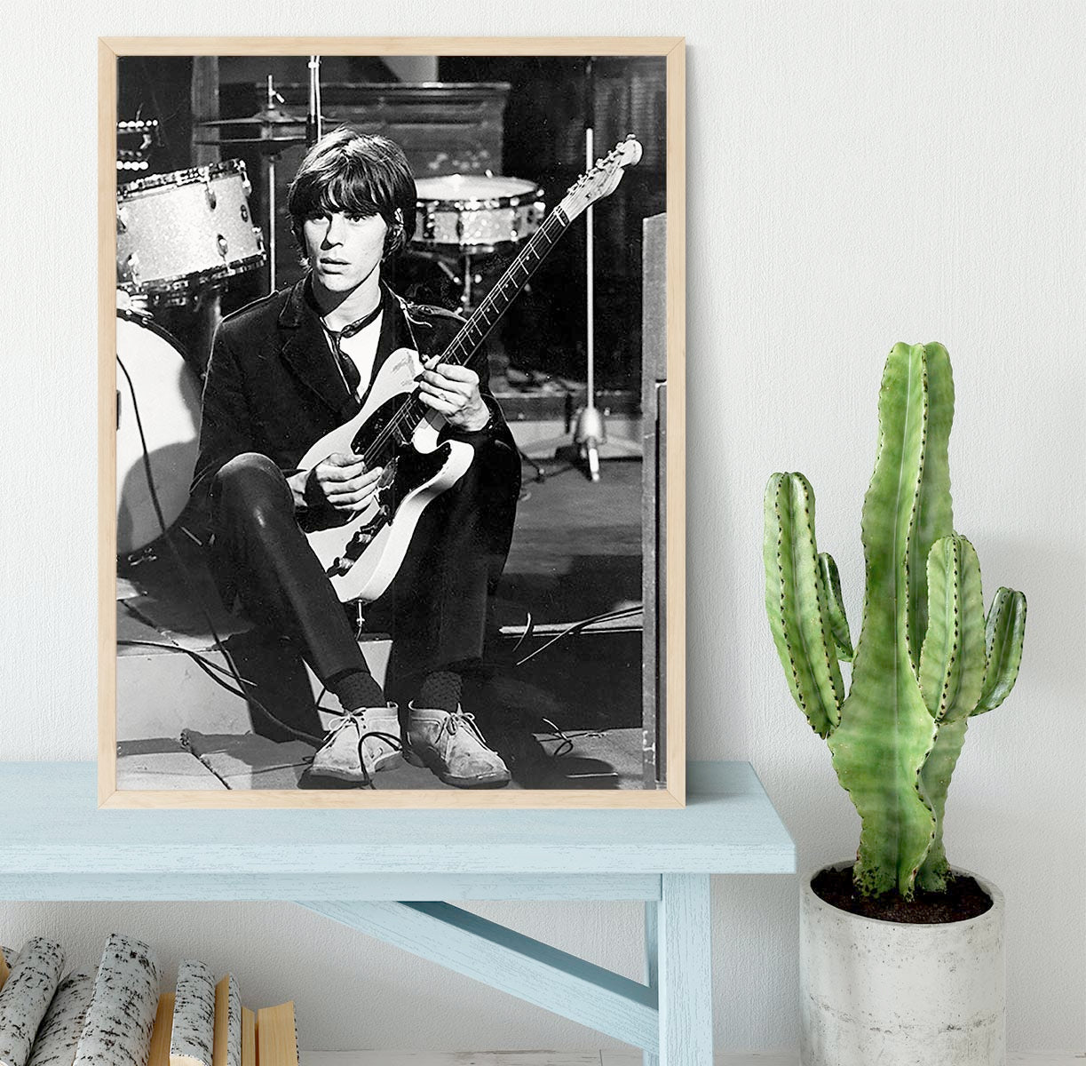 Jeff Beck in 1967 Framed Print - Canvas Art Rocks - 4