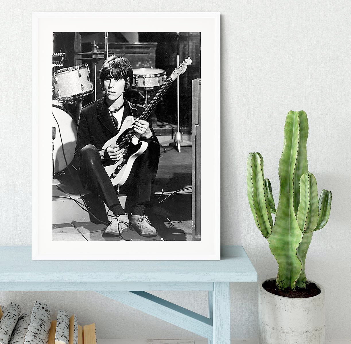 Jeff Beck in 1967 Framed Print - Canvas Art Rocks - 5