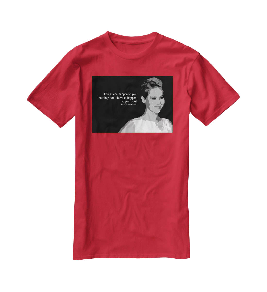 Jennifer Lawrence Happen To Your Soul T-Shirt - Canvas Art Rocks - 4