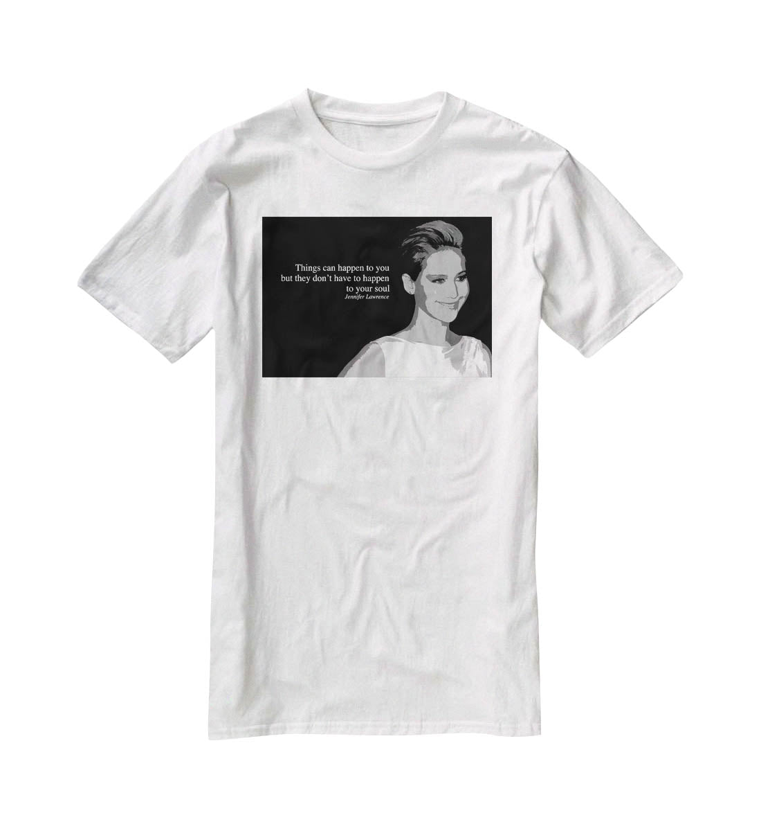 Jennifer Lawrence Happen To Your Soul T-Shirt - Canvas Art Rocks - 5