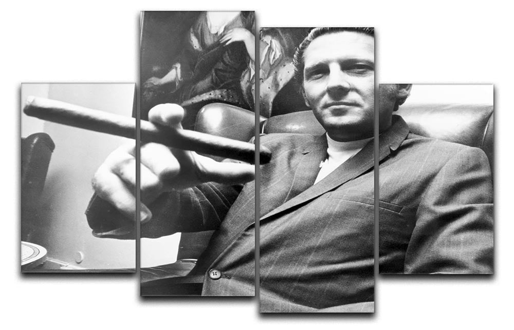 Jerry Lee Lewis in 1968 4 Split Panel Canvas - Canvas Art Rocks - 1