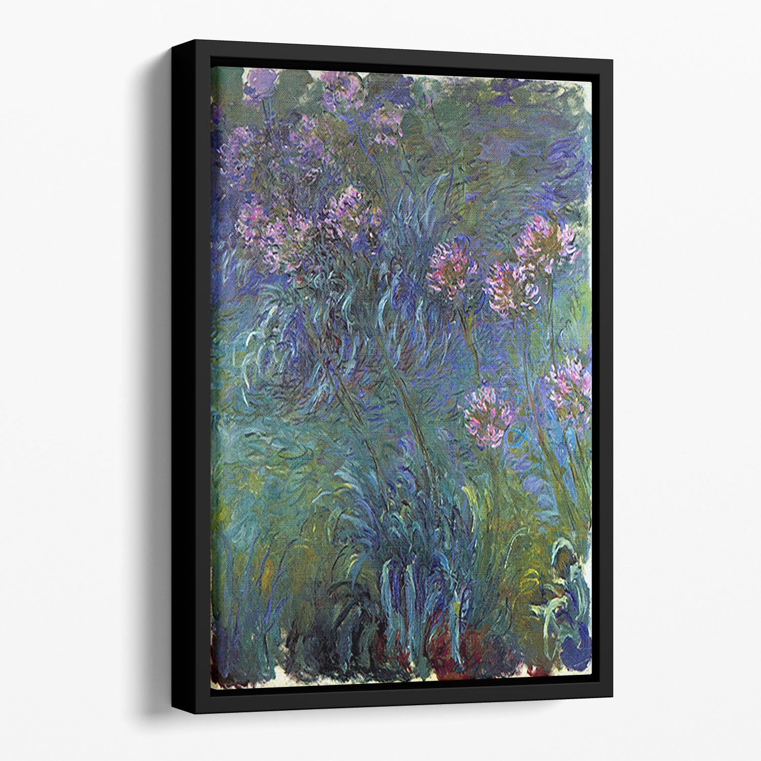 Jewelry lilies by Monet Floating Framed Canvas