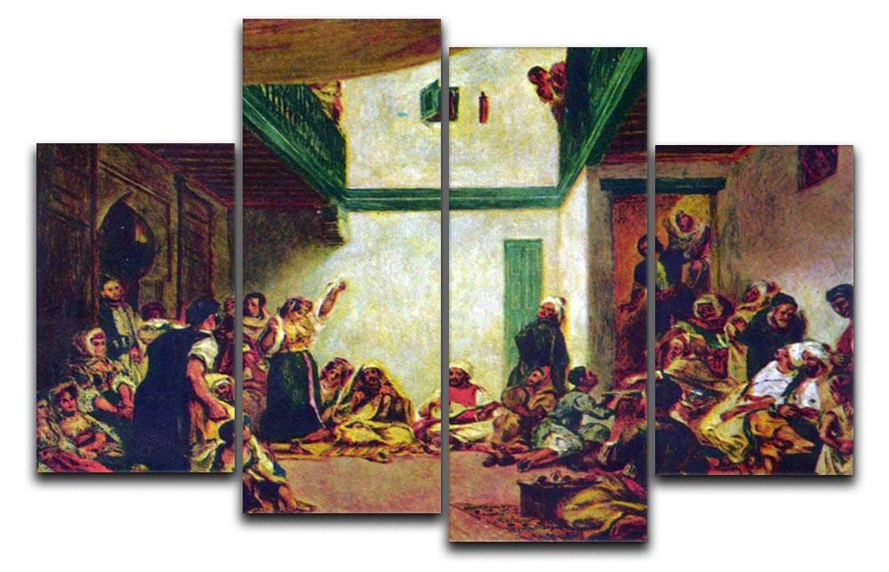 Jewish wedding after Delacroix by Renoir 4 Split Panel Canvas  - Canvas Art Rocks - 1
