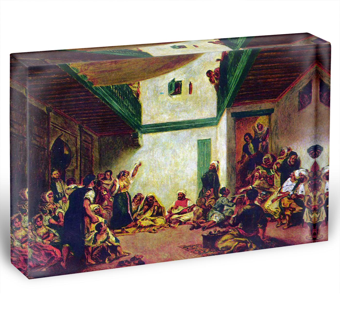 Jewish wedding after Delacroix by Renoir Acrylic Block - Canvas Art Rocks - 1