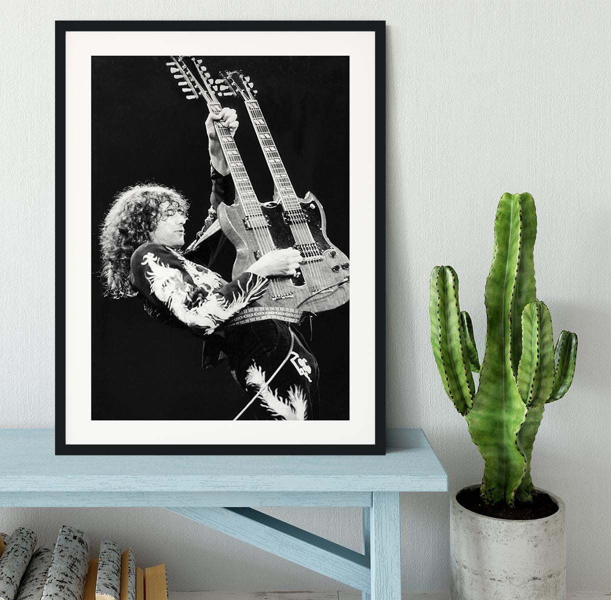 Jimmy Page of Led Zeppelin Framed Print - Canvas Art Rocks - 1