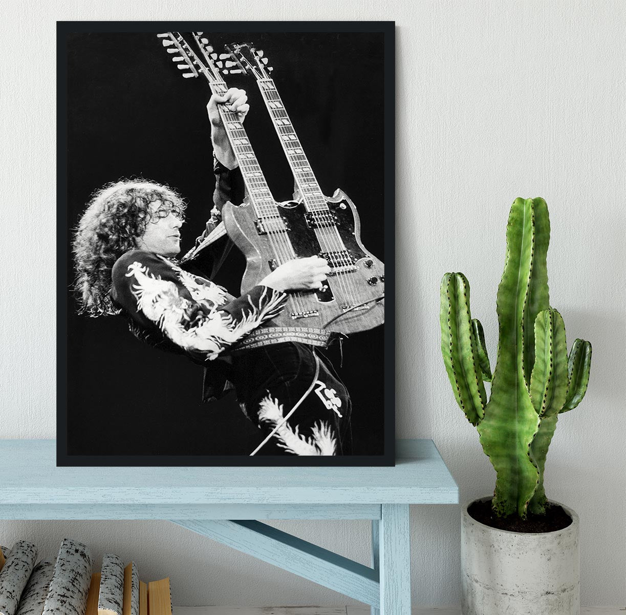 Jimmy Page of Led Zeppelin Framed Print - Canvas Art Rocks - 2