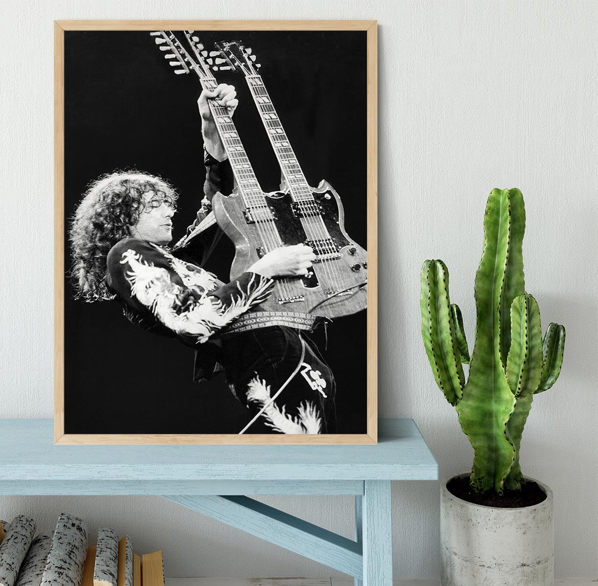 Jimmy Page of Led Zeppelin Framed Print - Canvas Art Rocks - 4