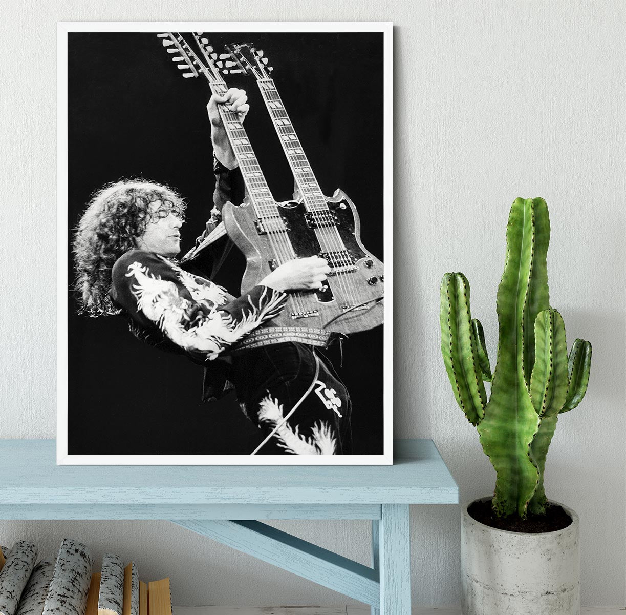 Jimmy Page of Led Zeppelin Framed Print - Canvas Art Rocks -6