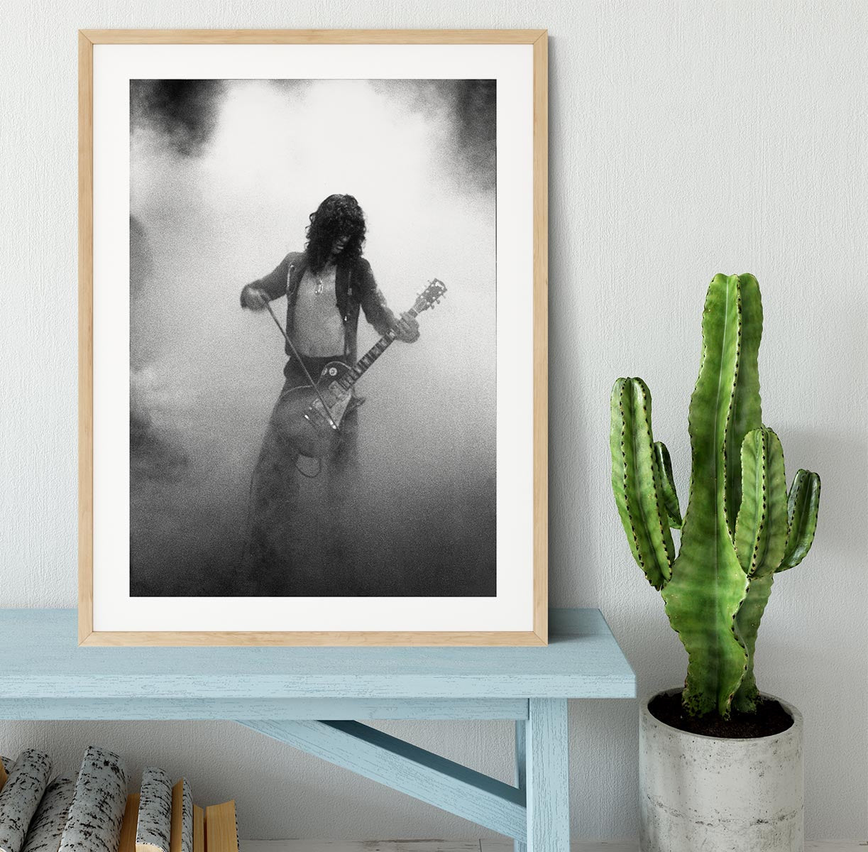 Jimmy Page on stage Framed Print - Canvas Art Rocks - 3