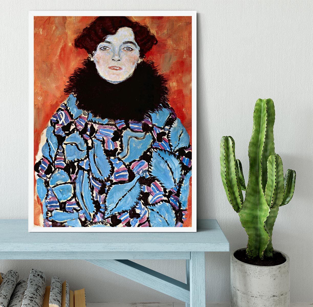 Johanna Staude by Klimt Framed Print - Canvas Art Rocks -6
