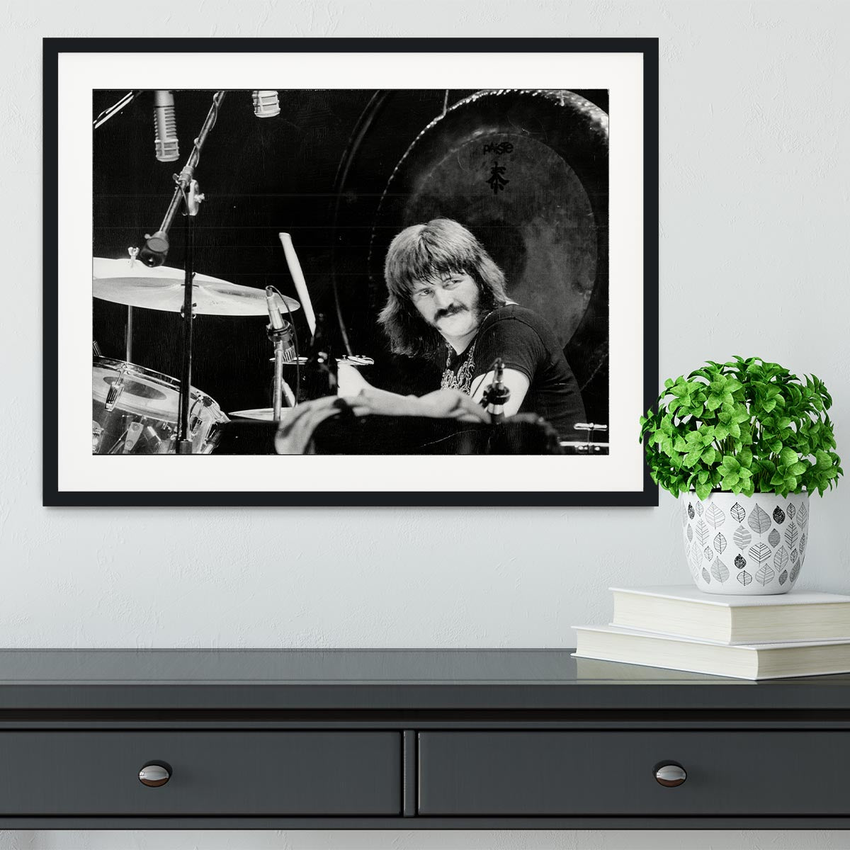 John Bonham Led Zeppelin Framed Print - Canvas Art Rocks - 1