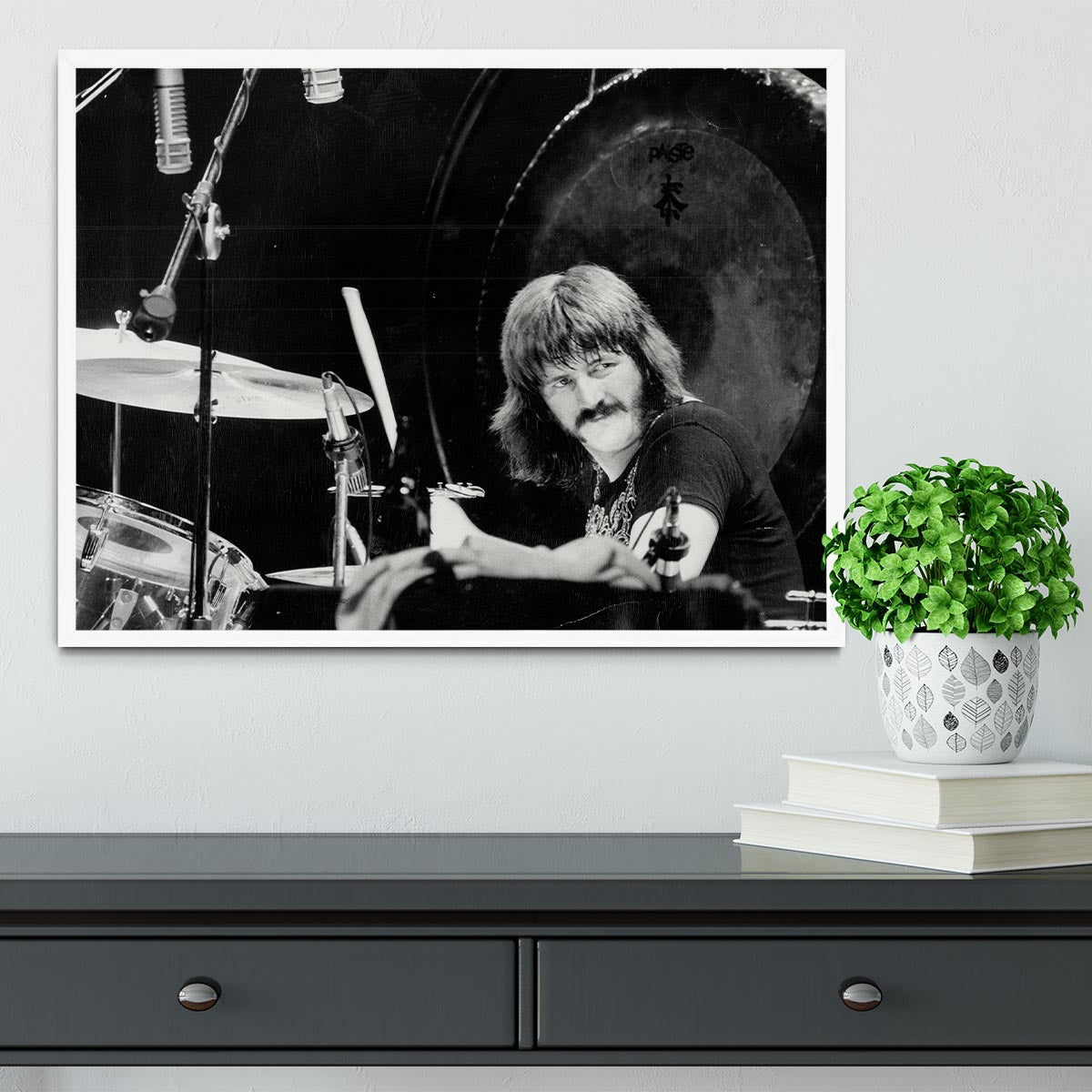 John Bonham Led Zeppelin Framed Print - Canvas Art Rocks -6