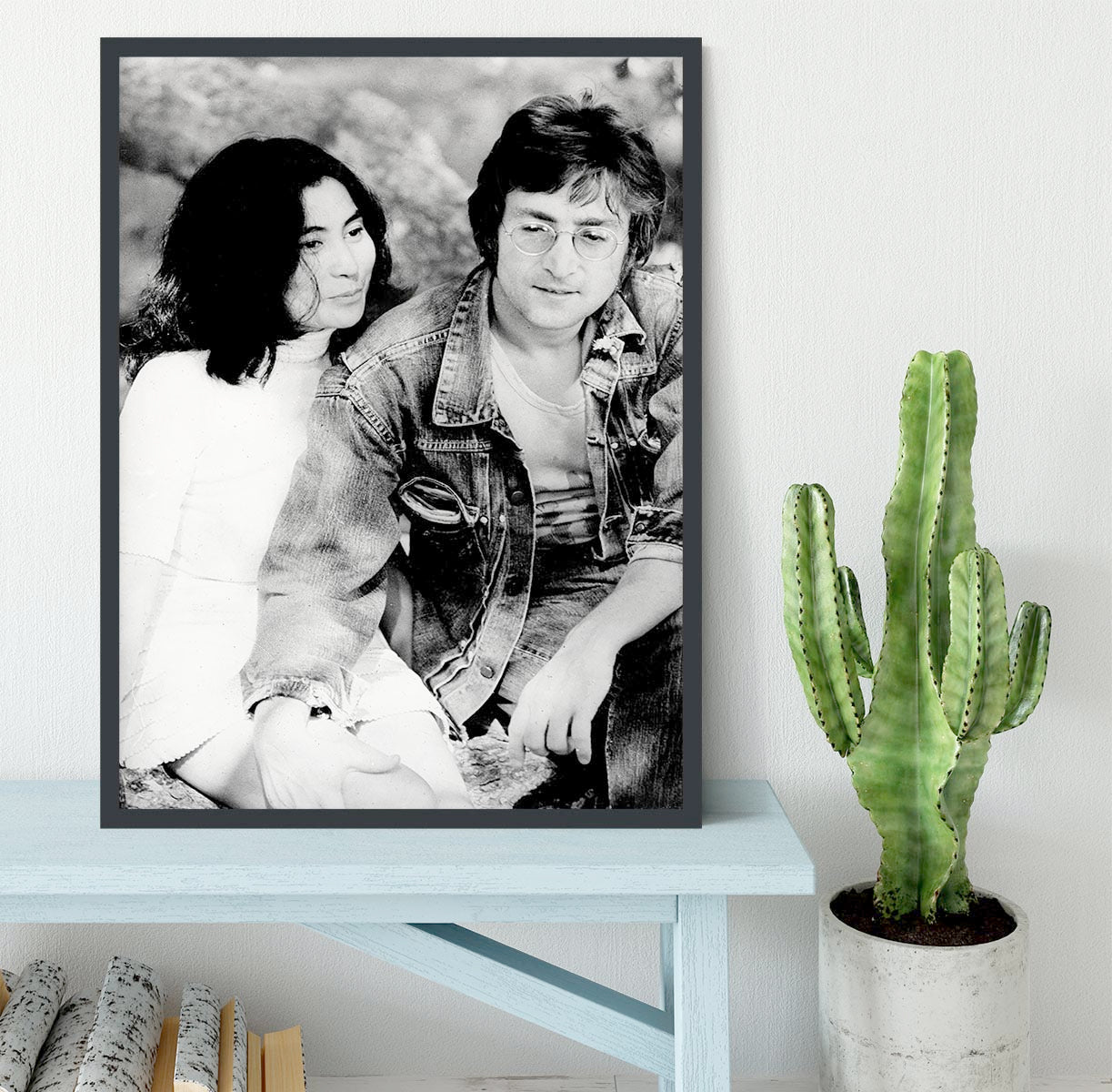 John Lennon and Yoko Ono Framed Print - Canvas Art Rocks - 2