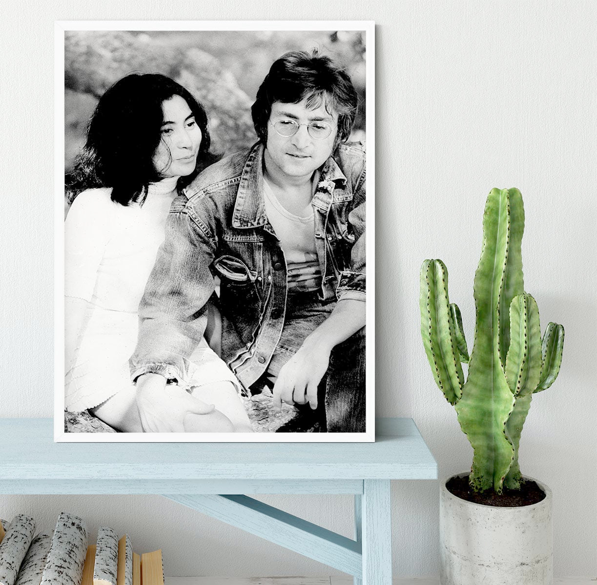 John Lennon and Yoko Ono Framed Print - Canvas Art Rocks -6