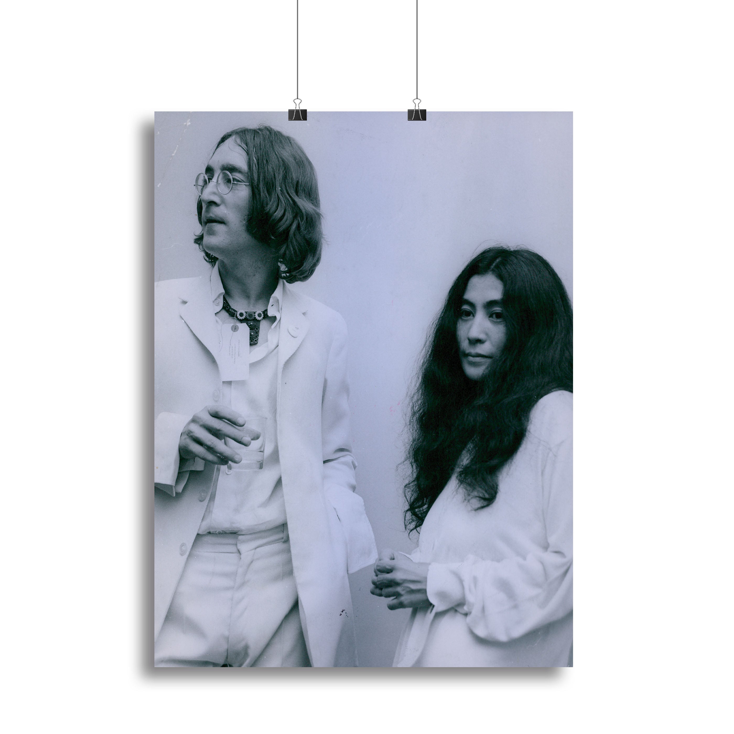 John Lennon and Yoko Ono at an exhibition Canvas Print or Poster - Canvas Art Rocks - 2