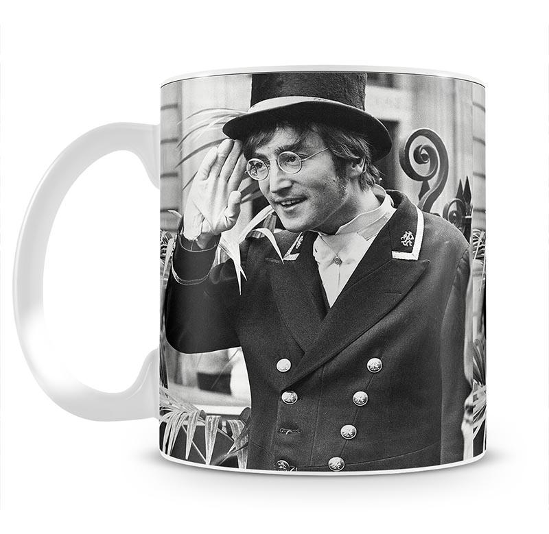 John Lennon dressed as a commissionaire Mug - Canvas Art Rocks - 2