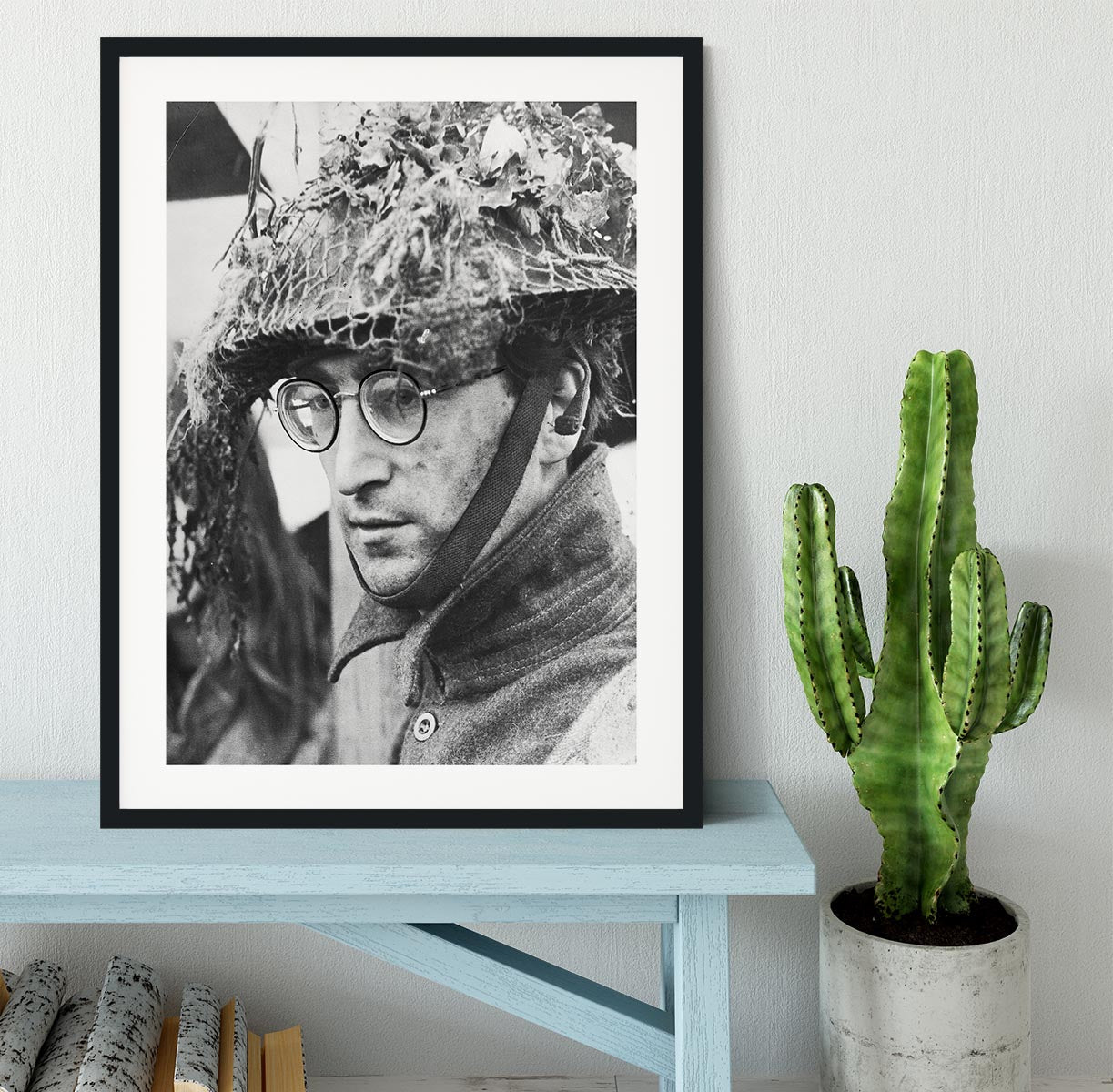 John Lennon filming How I won the War Framed Print - Canvas Art Rocks - 1