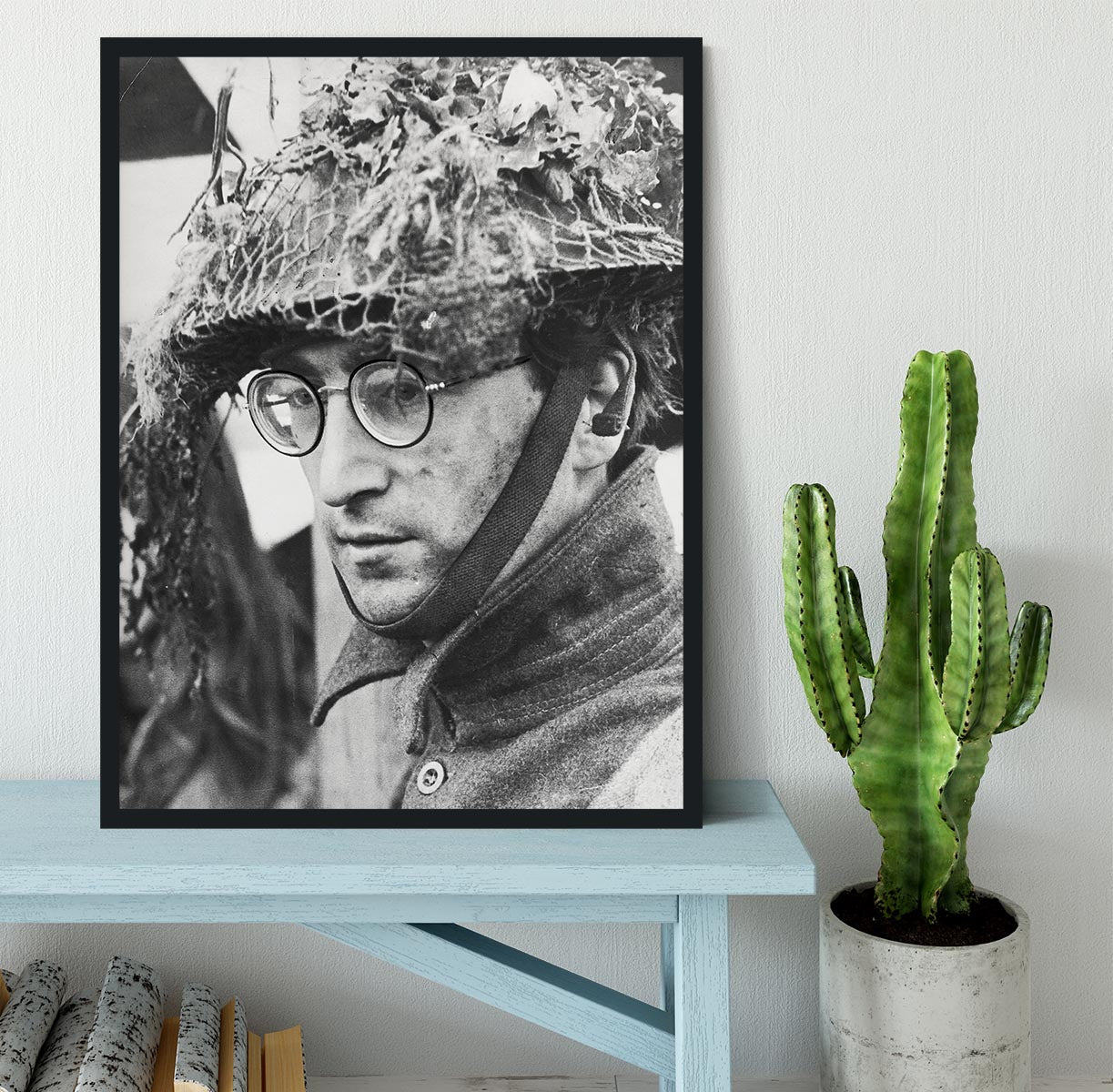 John Lennon filming How I won the War Framed Print - Canvas Art Rocks - 2