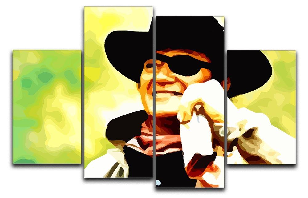 John Wayne 4 Split Panel Canvas  - Canvas Art Rocks - 1
