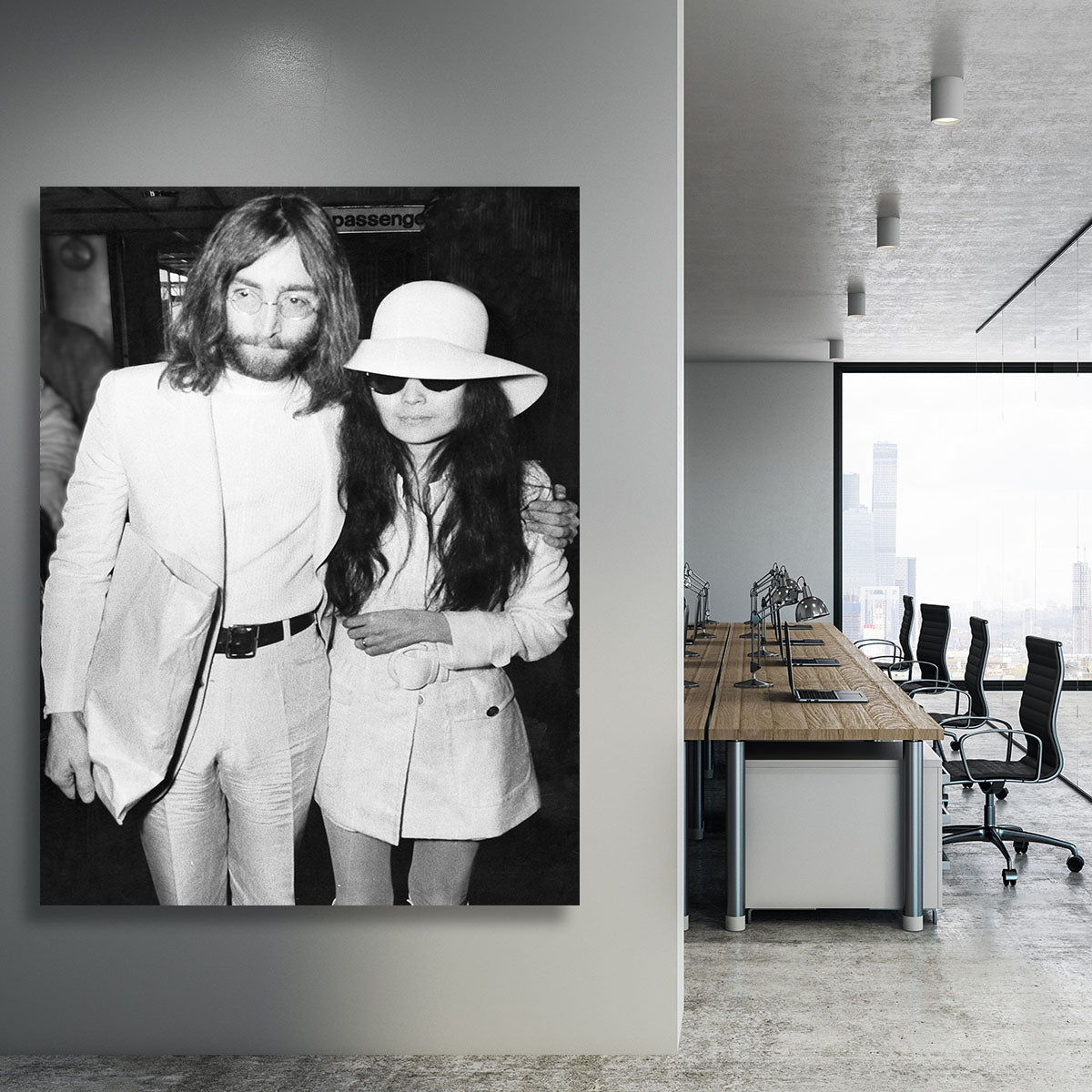 John and Yoko Canvas Print or Poster - Canvas Art Rocks - 3