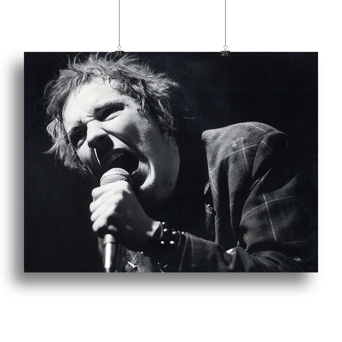 Johnny Rotten sings Canvas Print or Poster - Canvas Art Rocks - 2