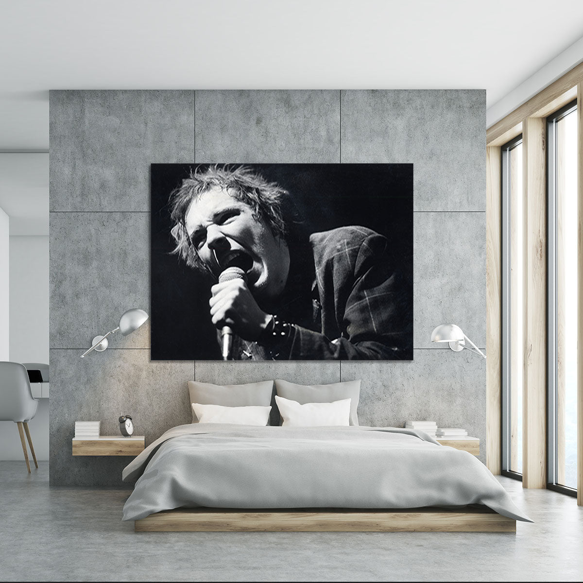 Johnny Rotten sings Canvas Print or Poster - Canvas Art Rocks - 5