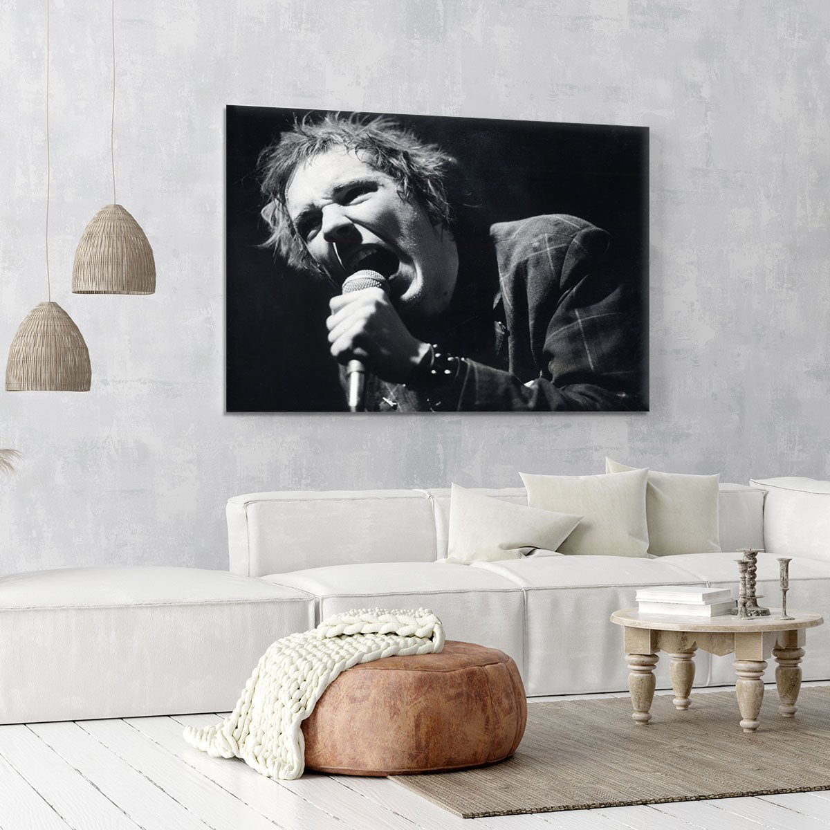 Johnny Rotten sings Canvas Print or Poster - Canvas Art Rocks - 6