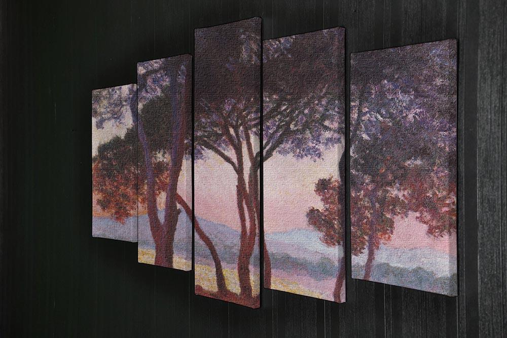 Juan les Pins by Monet 5 Split Panel Canvas - Canvas Art Rocks - 2