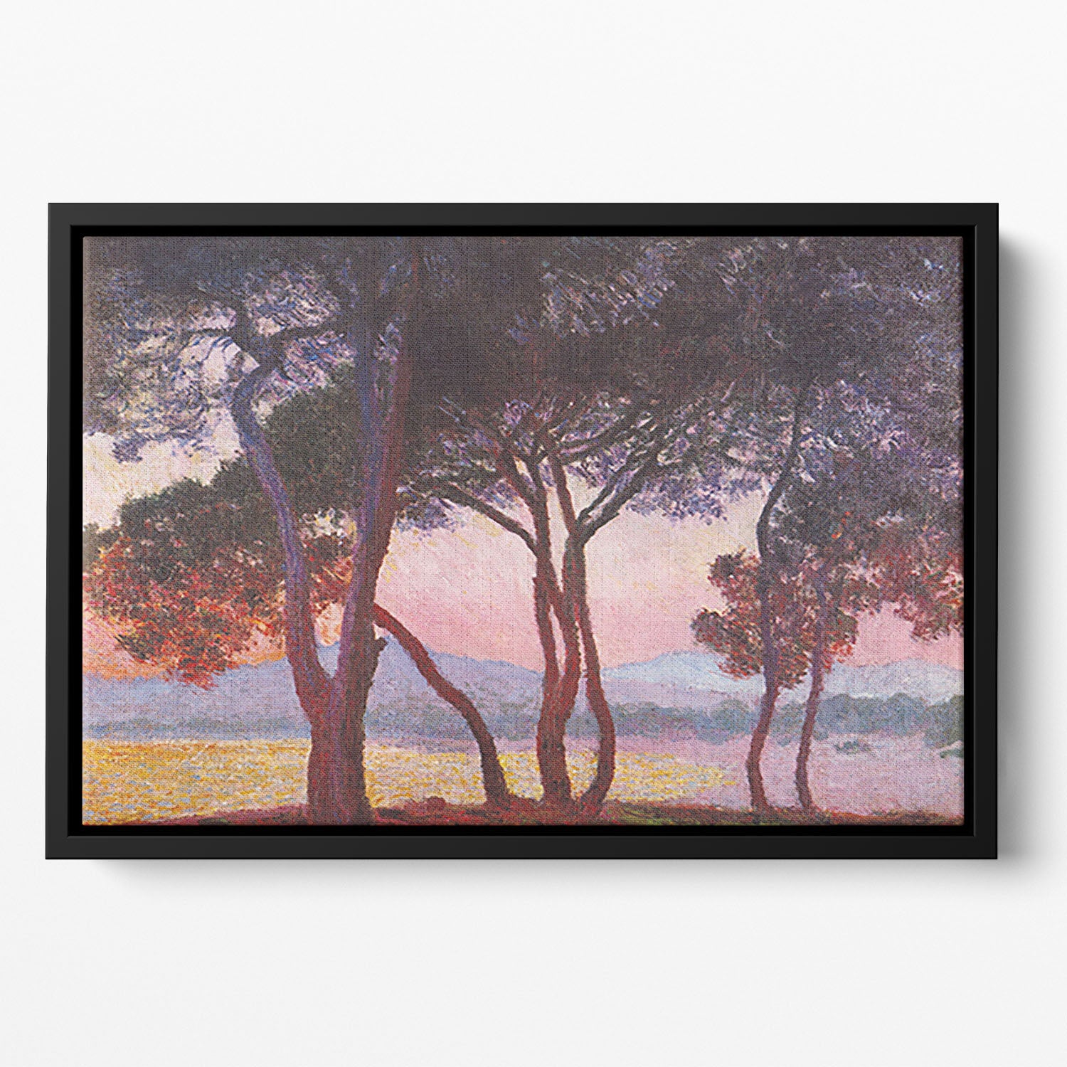 Juan les Pins by Monet Floating Framed Canvas