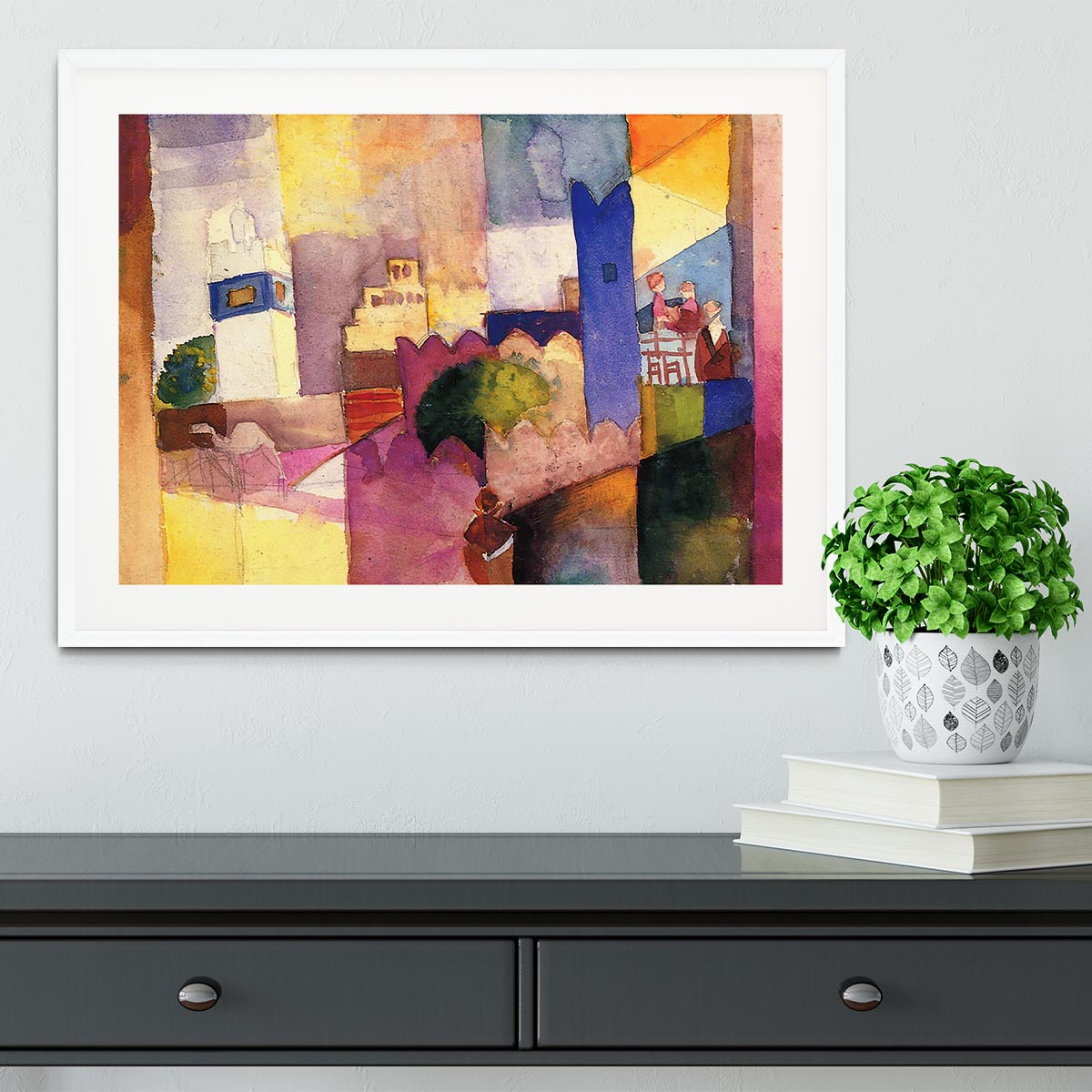 Kairouan by Macke Framed Print - Canvas Art Rocks - 5