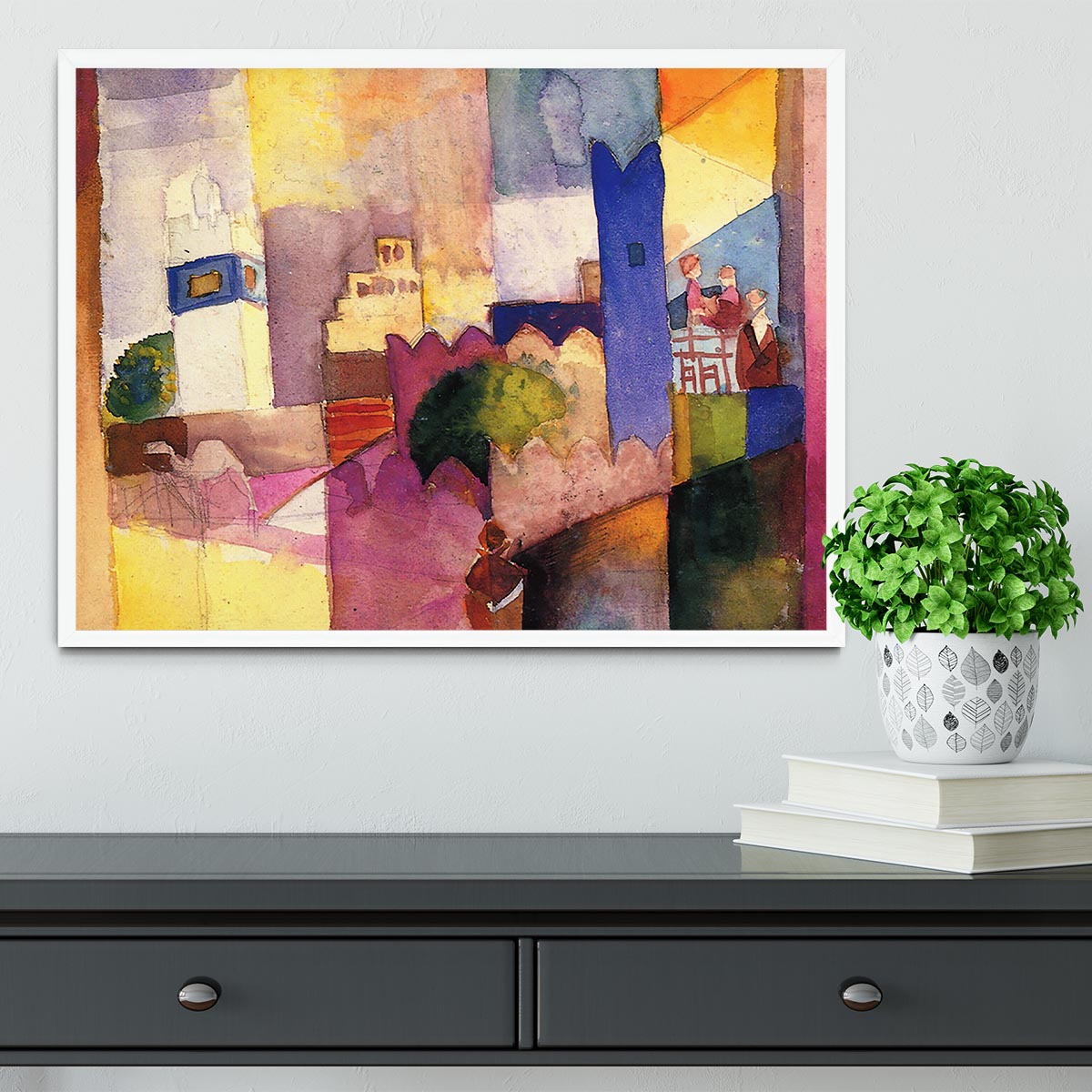 Kairouan by Macke Framed Print - Canvas Art Rocks -6