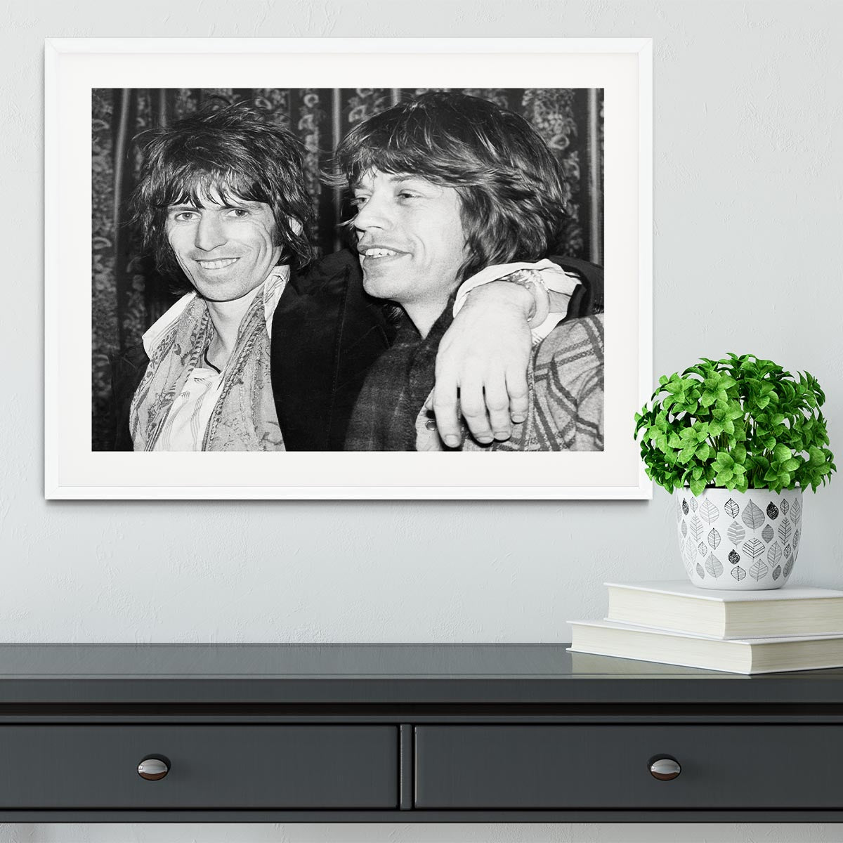 Keith Richards and Mick Jagger celebrate Framed Print - Canvas Art Rocks - 5