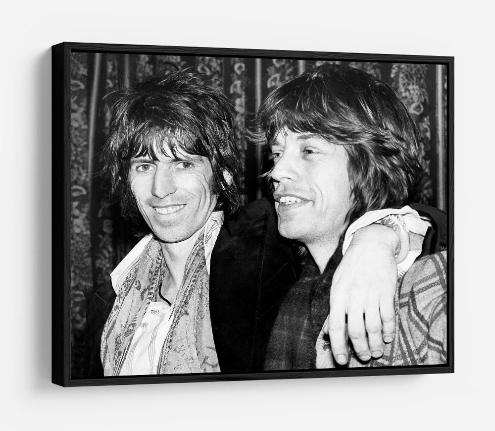 Keith Richards and Mick Jagger celebrate HD Metal Print